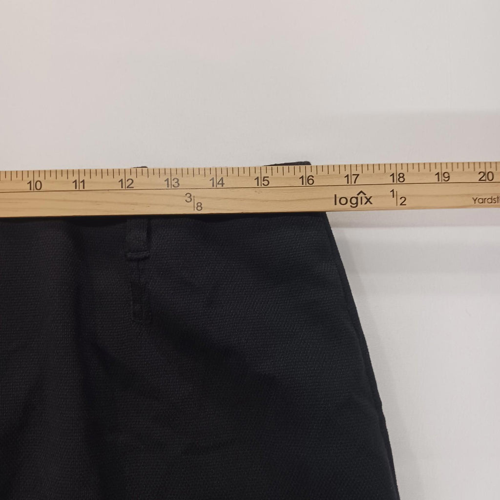 Max Studio A712Q11B Women's Rear Zipper & Slit Black Pencil Skirt Size 10