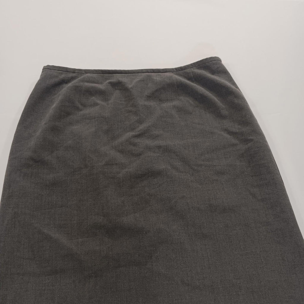 Cato RN#37080 Women's Gray Side Slits Rear Zipper Pencil Skirt Size 12