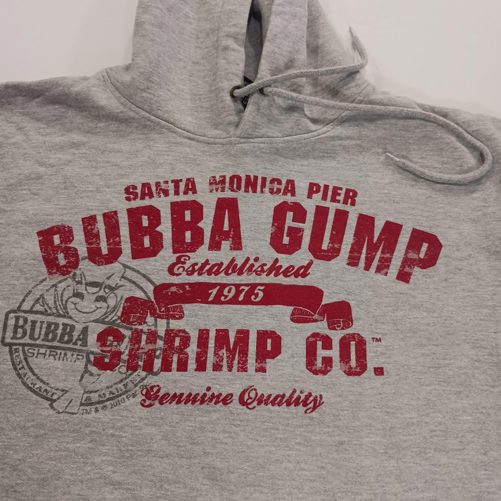 Bubba Gump Shirmp Co. Grey Hooded Graphic Sweatshirt Hoodie Women's Size Large