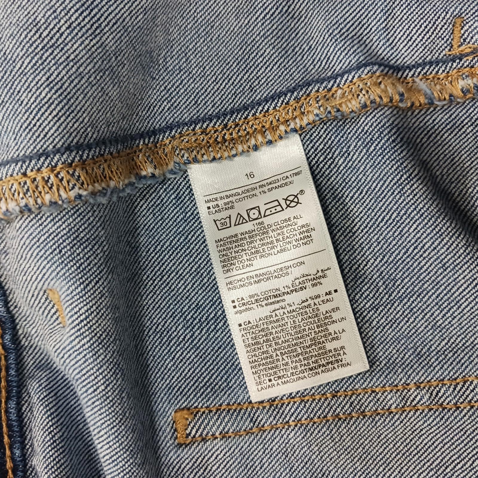Old Navy High Rise OG Loose Women's Blue Denim Jeans Size 16 (34×30)