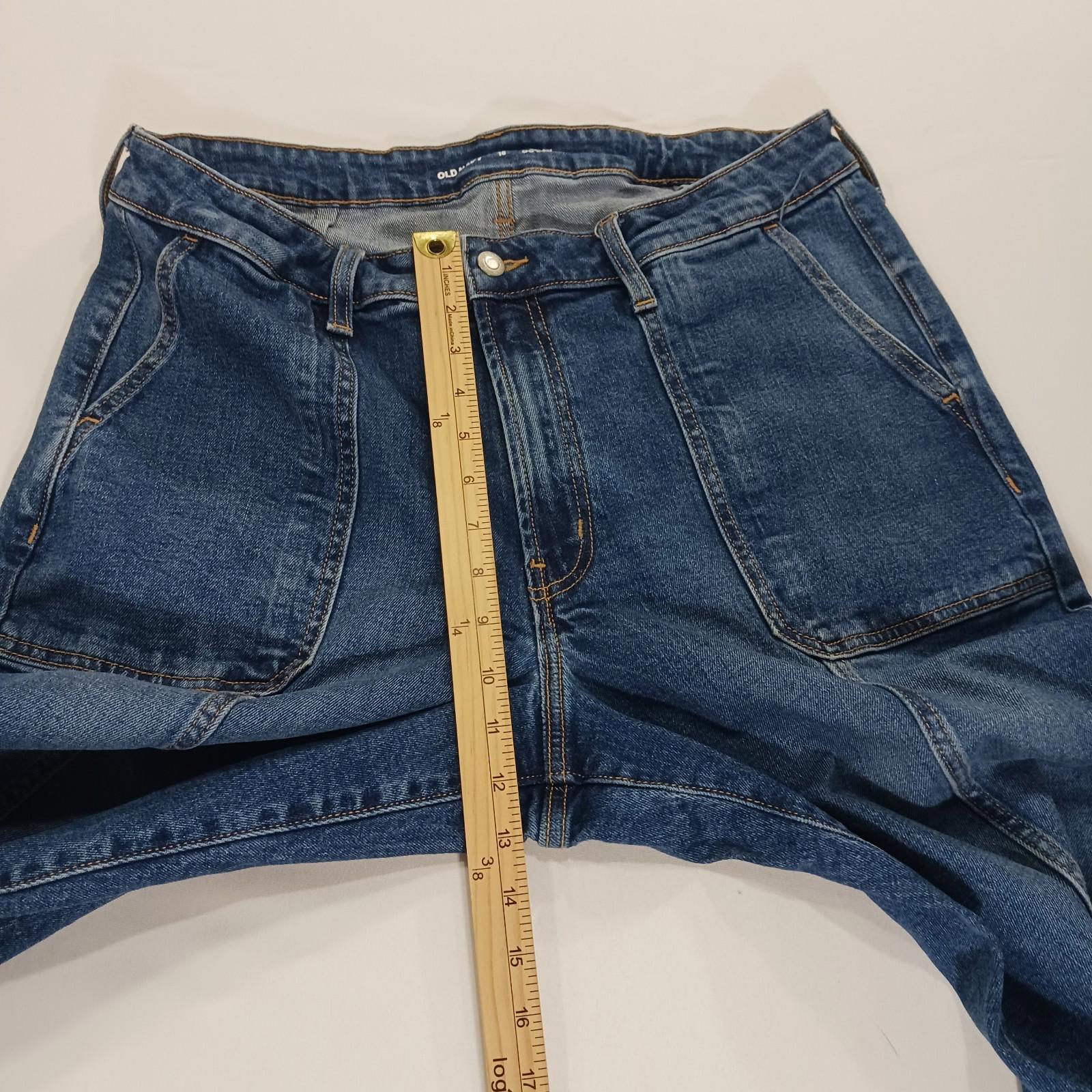 Old Navy High Rise OG Loose Women's Blue Denim Jeans Size 16 (34×30)