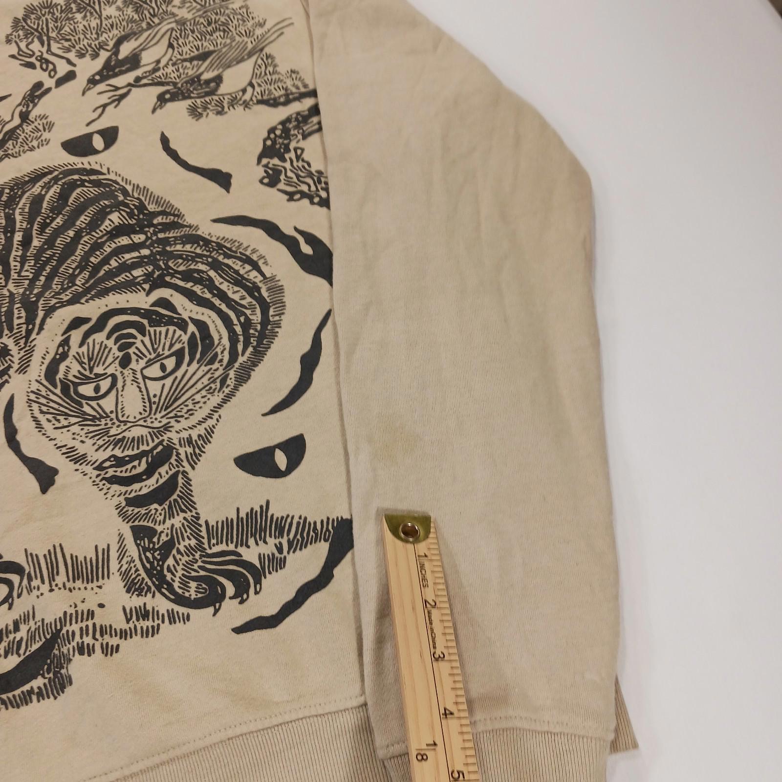 Blind Rooster RN#152191 Men's Dark Cream Pullover Graphic Sweatshirt Size Small