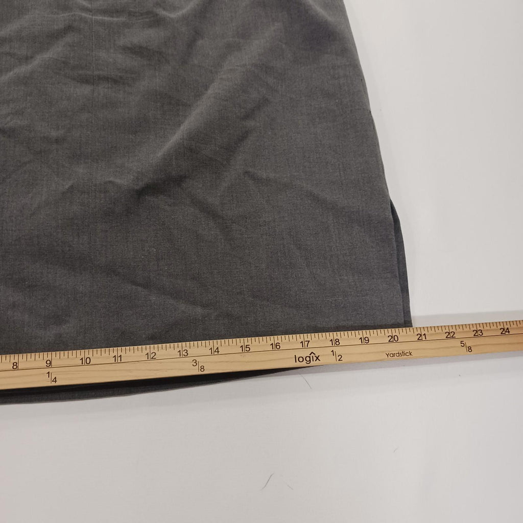 Cato RN#37080 Women's Gray Side Slits Rear Zipper Pencil Skirt Size 12