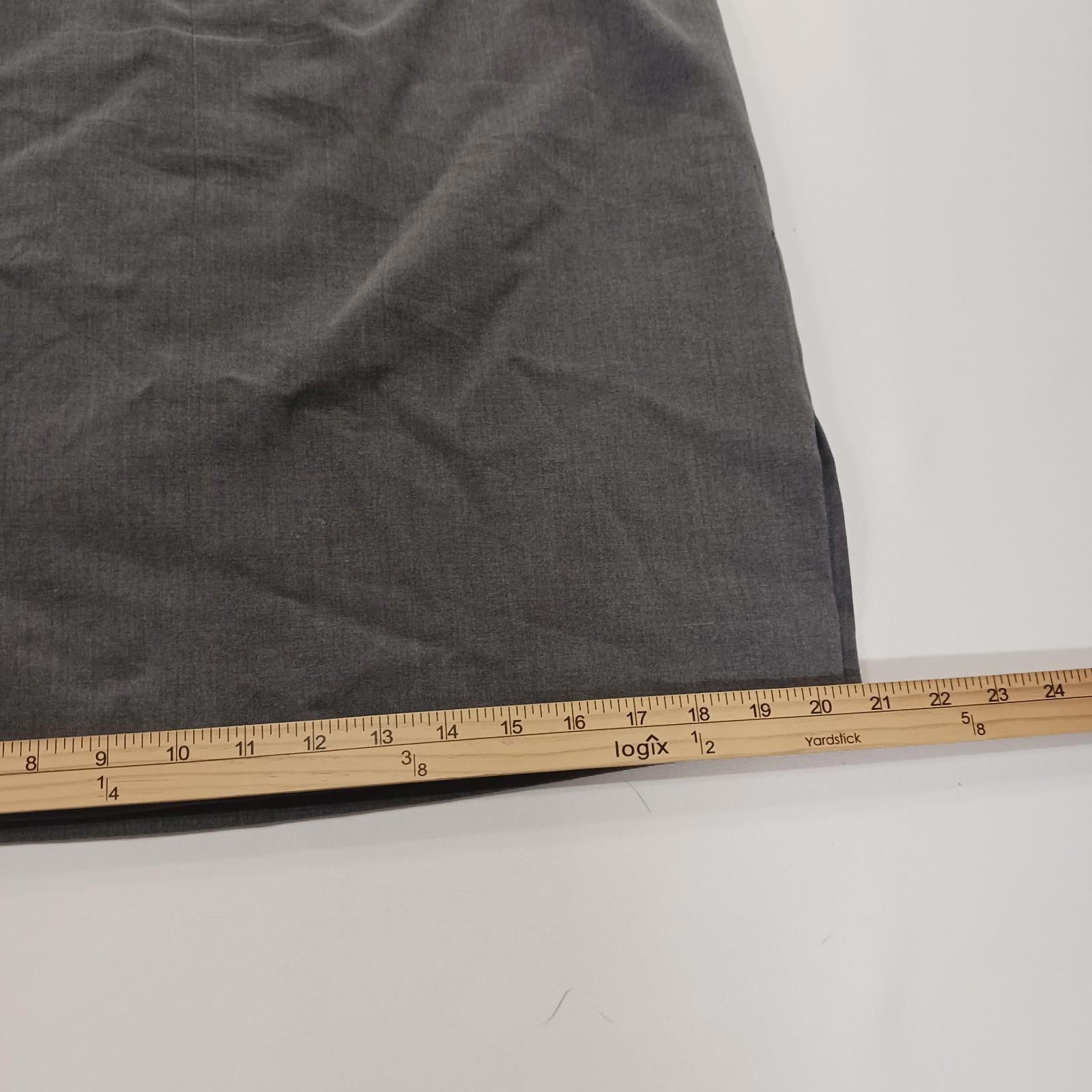 Cato RN#37080 Women's Gray Side Slits Rear Zipper Pencil Skirt Size 12