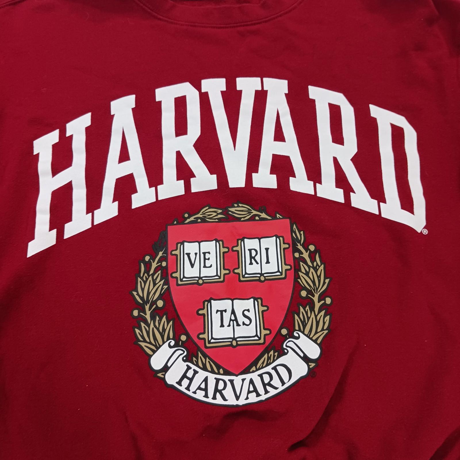 Awake Harvard University Crimson Women’s Red Graphic Sweatshirt Size Large