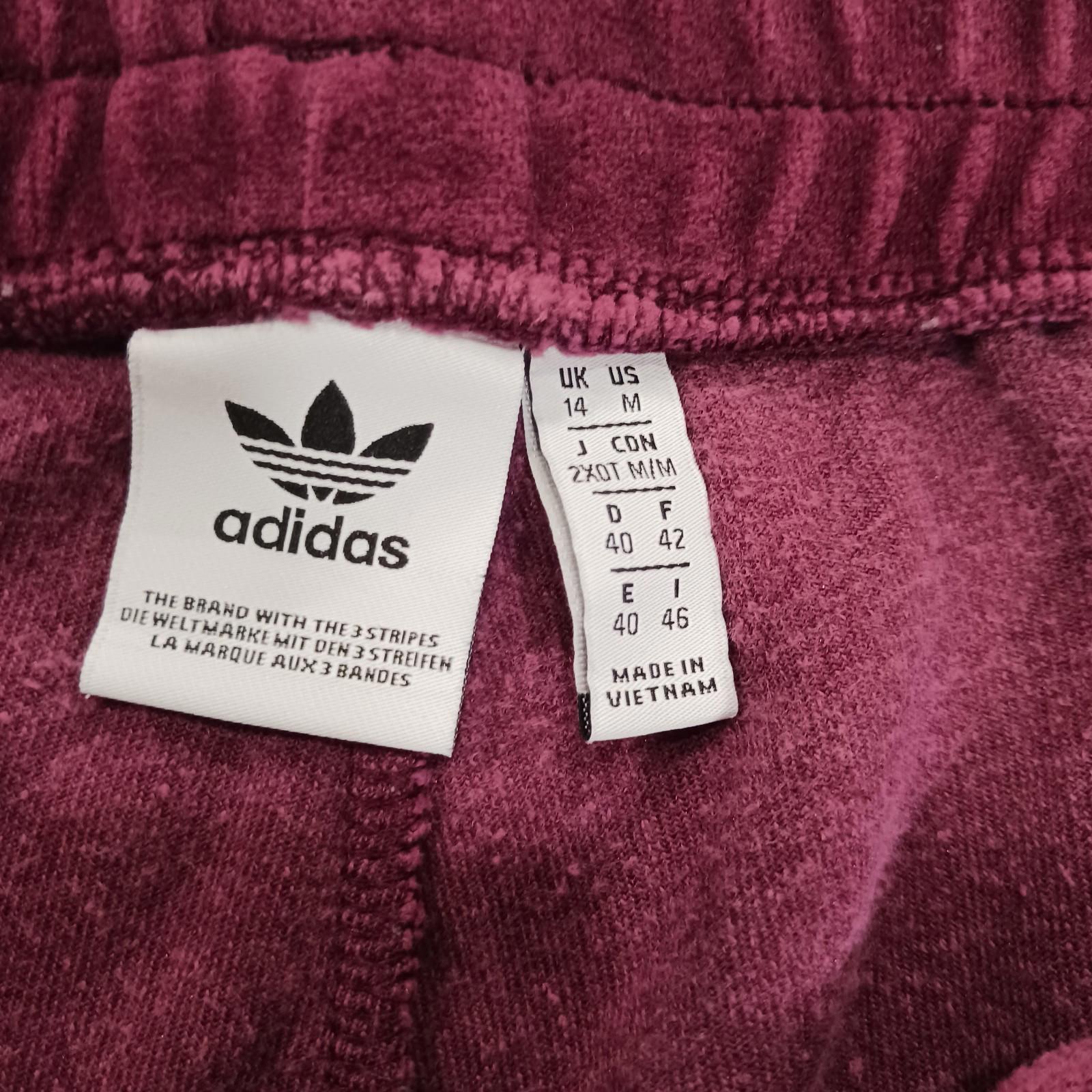 Adidas RN#88387 Men's Red Sweatpants Joggers Size Medium (30×26.5)