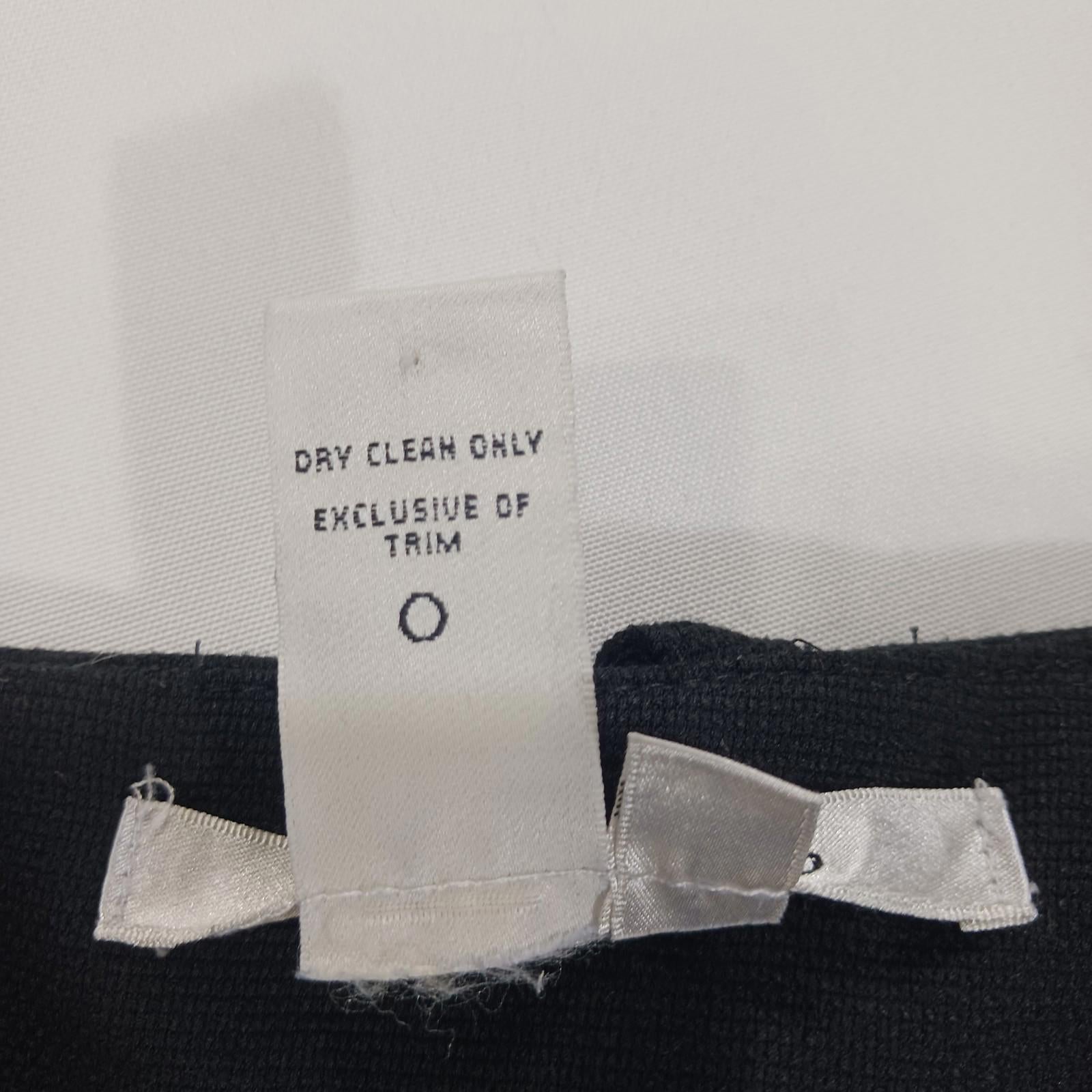 Max Studio A712Q11B Women's Rear Zipper & Slit Black Pencil Skirt Size 10