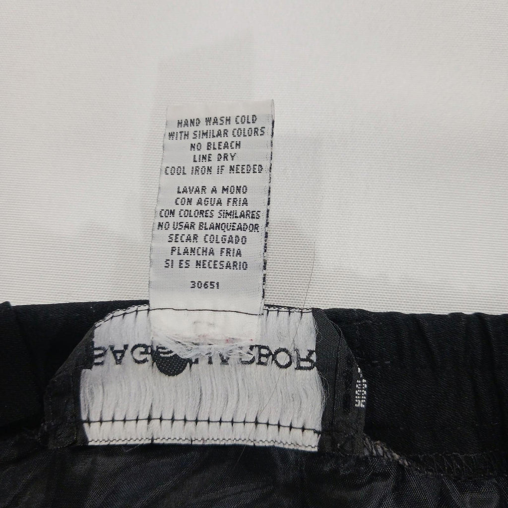 Sag Harbor S43096 Women's Rear Zipper & Slit Black Pencil Skirt Size 16 Waist 34