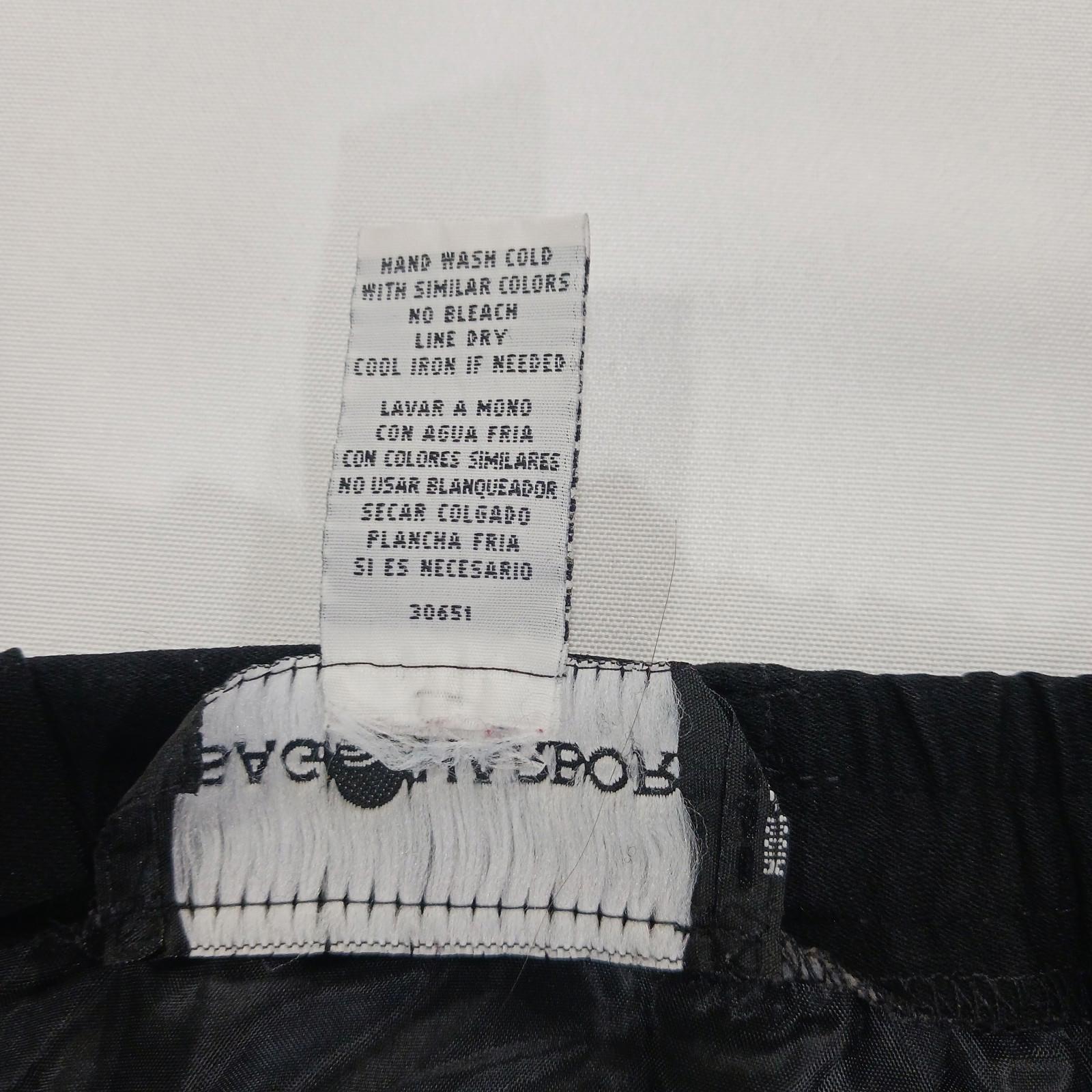 Sag Harbor S43096 Women's Rear Zipper & Slit Black Pencil Skirt Size 16 Waist 34