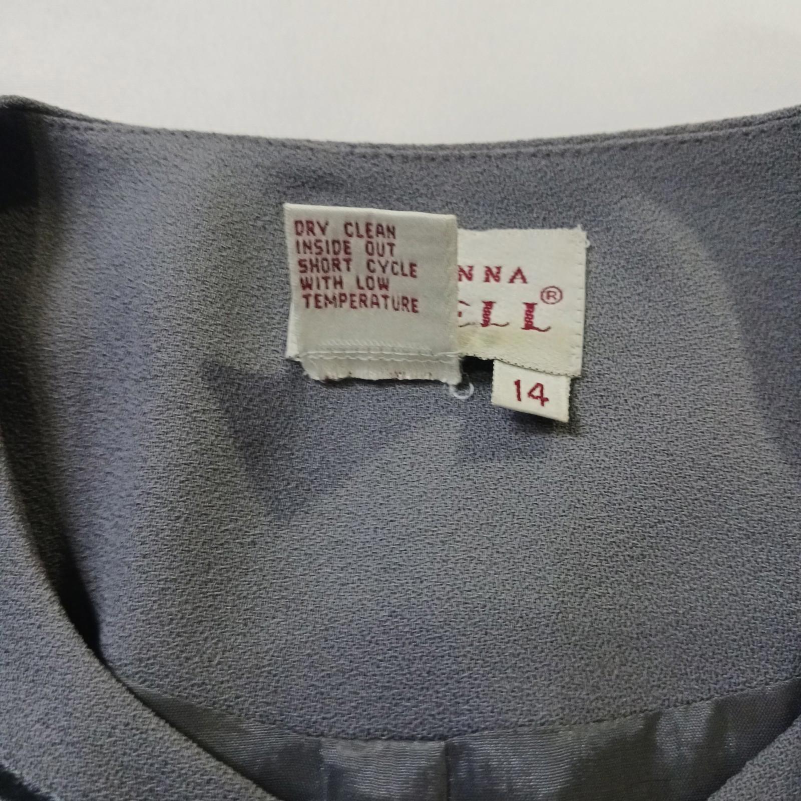 Adrianna Papell Women's Gray Long Sleeve Blazer Jacket Sz 14