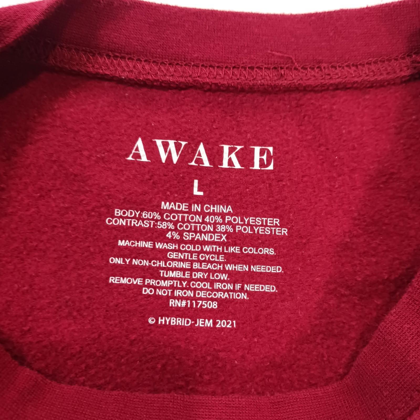 Awake Harvard University Crimson Women’s Red Graphic Sweatshirt Size Large