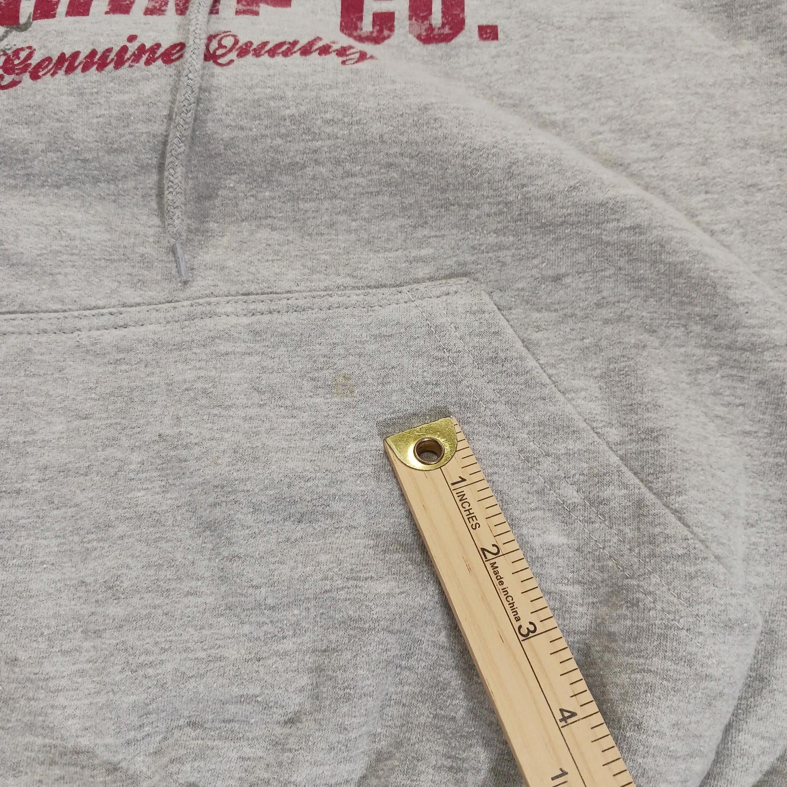 Bubba Gump Shirmp Co. Grey Hooded Graphic Sweatshirt Hoodie Women's Size Large