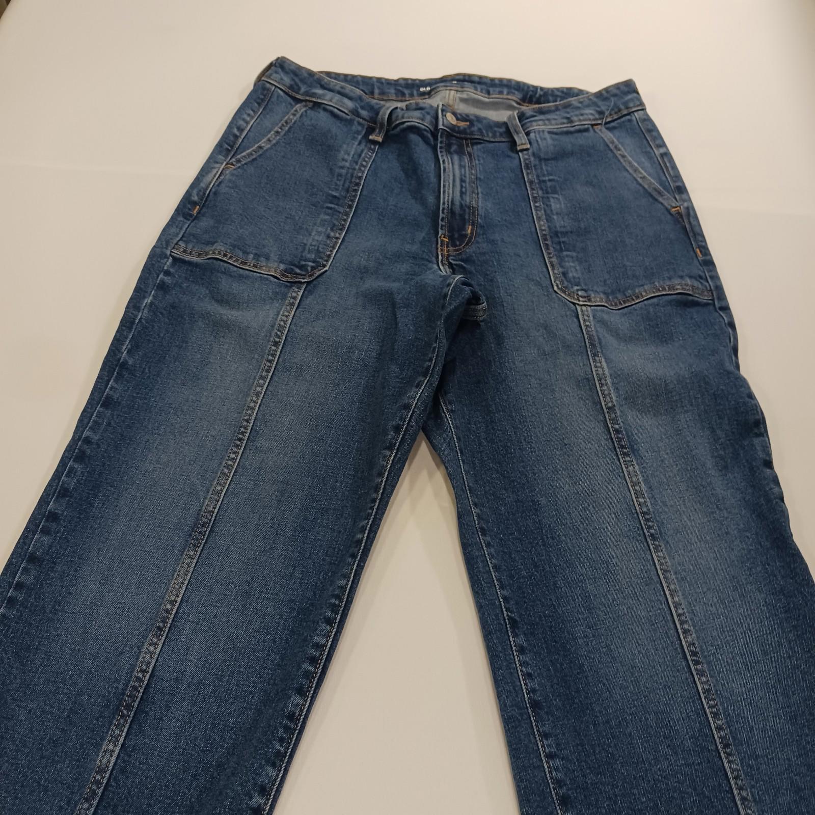 Old Navy High Rise OG Loose Women's Blue Denim Jeans Size 16 (34×30)
